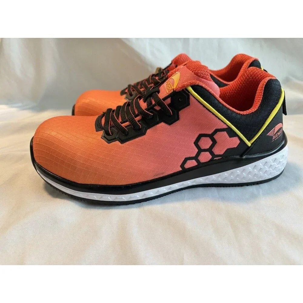 Avenger Women's Sz 7.5 A1891 Fusion EH Work Safety Boots / Sneaker Orange